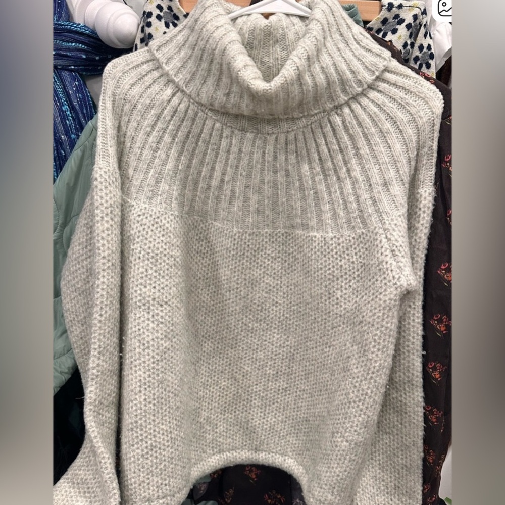 Madewell Cream Turtleneck Sweater